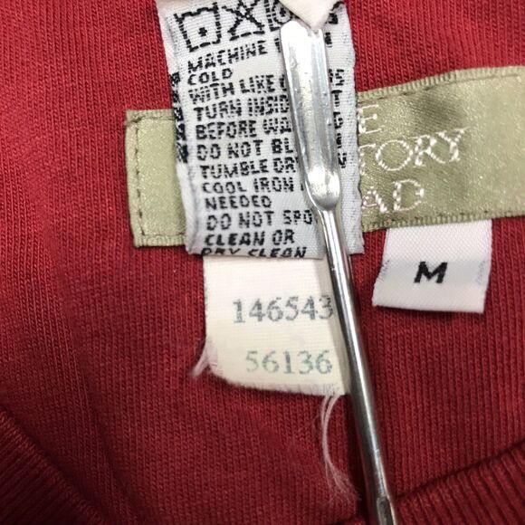 TERRITORY AHEAD Shirt Men M Red Long Sleeve Tee 100% Cotton Base Layer Outdoor - Picture 8 of 9